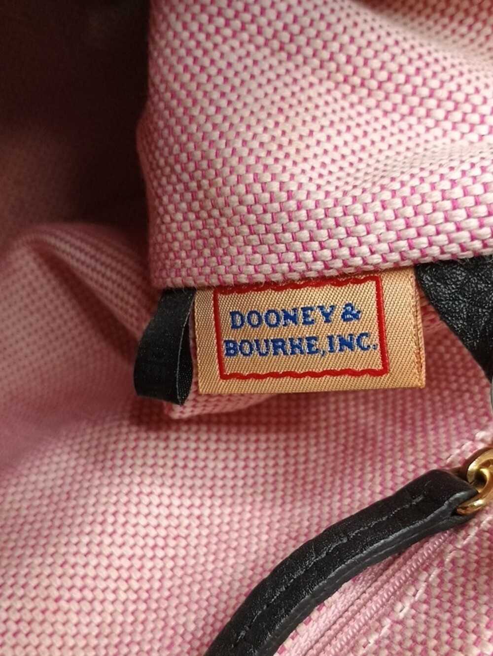 Dooney & Bourke Gray Plaid Satchel with Navy Leather Trim and Matching Wallet - Picture 7 of 13